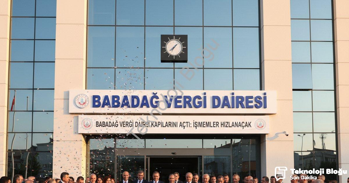 "Babadağ Vergi Dairesi kapılarını açtı: İşlemler hızlanacak" başlıklı haber için fotorealistik, prof