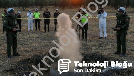 Tire’de tarlada bulunan el bombası kontrollü şekilde imha edildi
