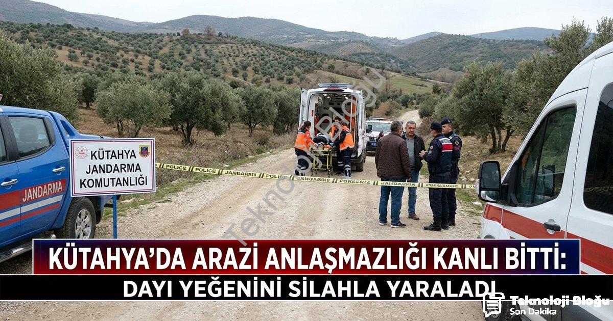 "Kütahya'da Arazi Anlaşmazlığı Kanlı Bitti: Dayı Yeğenini Silahla Yaraladı" başlıklı haber için foto