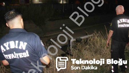 Aydın’da Korkutan Kaza: Otomobil Sulama Kanalına Devrildi