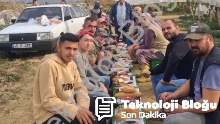 Sarıgöllü Tüccardan İşçilere Vefa: Hasat Bereketi Sofrada Kutlandı