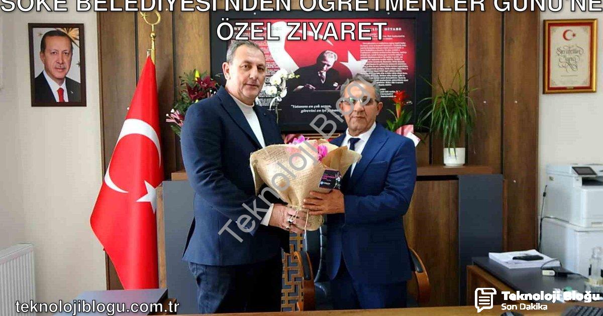 "Söke Belediyesi'nden Öğretmenler Günü'ne Özel Ziyaret" başlıklı haber için fotorealistik, profesyon