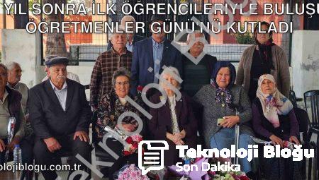 62 Yıl Sonra İlk Öğrencileriyle Buluşup Öğretmenler Günü’nü Kutladı