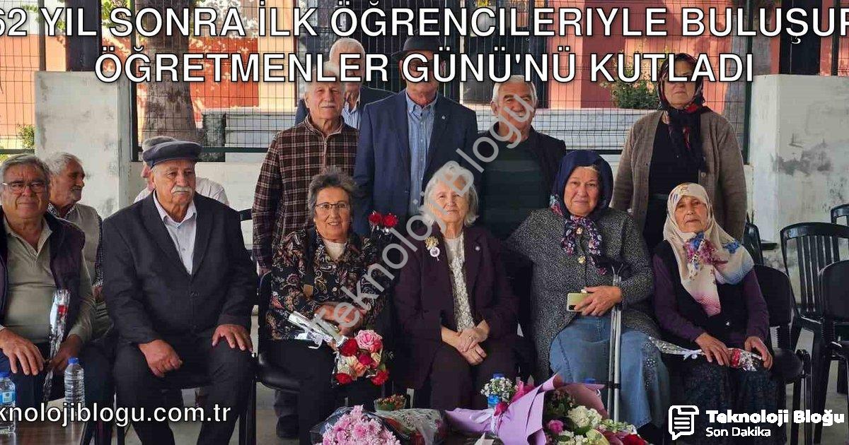 "62 Yıl Sonra İlk Öğrencileriyle Buluşup Öğretmenler Günü'nü Kutladı" başlıklı haber için fotorealis
