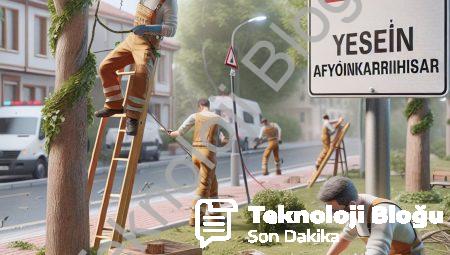 Afyonkarahisar’da Ağaç Budama Çalışması İçin Park Uyarısı