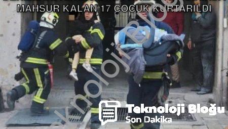 Denizli’de Korku Dolu Anlar: İş Hanında Mahsur Kalan 17 Çocuk Kurtarıldı