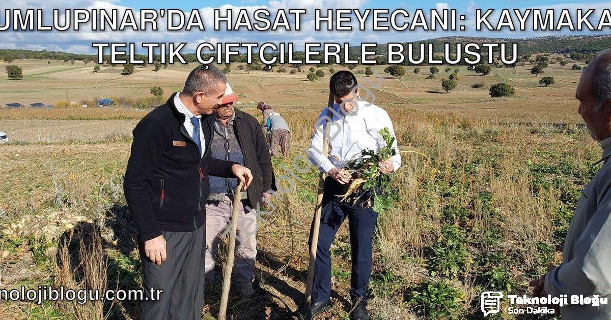 "Dumlupınar'da Hasat Heyecanı: Kaymakam Teltik Çiftçilerle Buluştu" başlıklı haber için fotorealisti