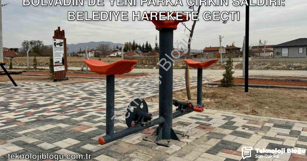 "Bolvadin’de Yeni Parka Çirkin Saldırı: Belediye Harekete Geçti" başlıklı haber için fotorealistik,