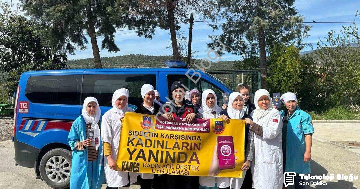 "Bozdoğan'da Teknoloji Destekli Güvenlik: Kadınlara KADES Eğitimi Verildi" başlıklı haber için fotor
