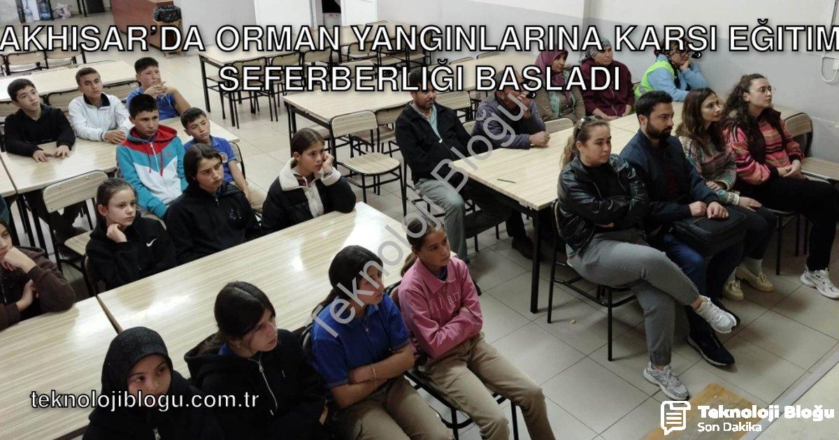 "Akhisar’da Orman Yangınlarına Karşı Eğitim Seferberliği Başladı" başlıklı haber için fotorealistik,