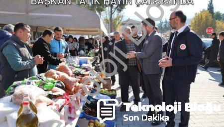 Tavas’ta Gazze İçin Anlamlı Buluşma: Başkan Tatık Hayır Çarşısında