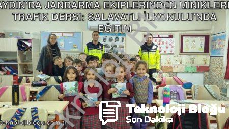 Aydın’da Jandarma Ekiplerinden Miniklere Trafik Dersi: Salavatlı İlkokulu’nda Eğitim