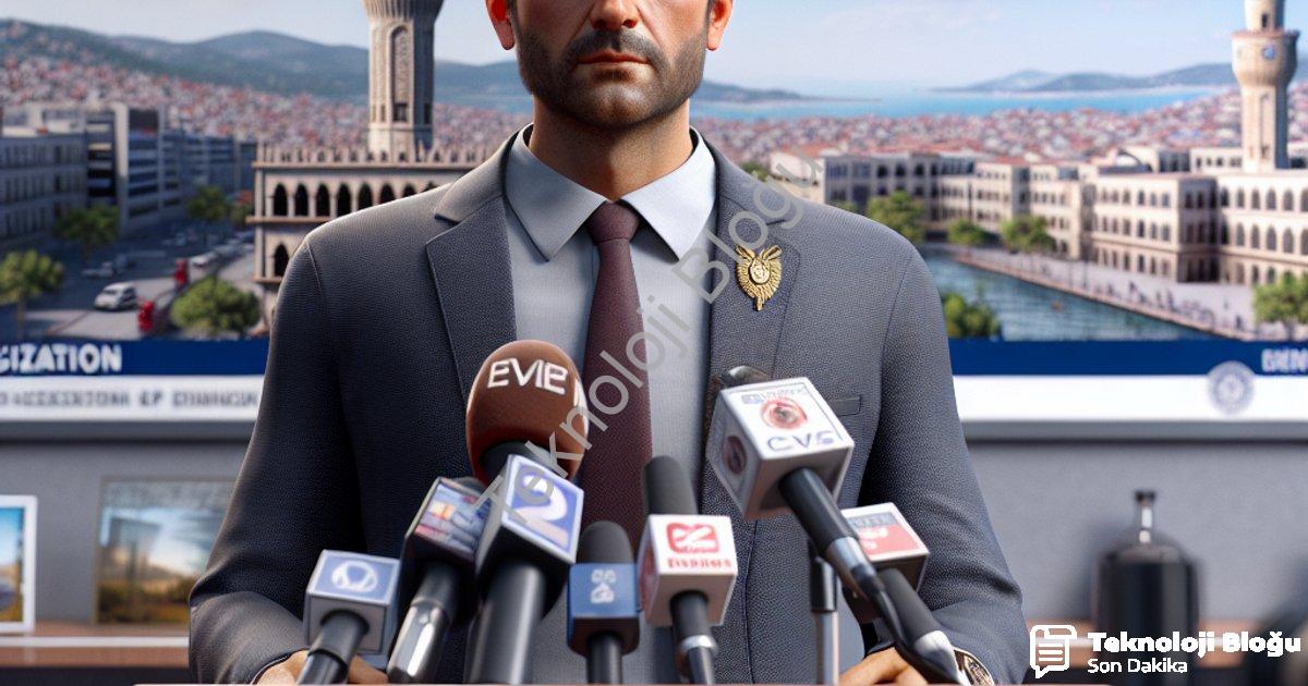 "İzmir Şoförler Odası Başkanı Erkan Özkan'dan Menderes Çıkarması" başlıklı haber için fotorealistik,