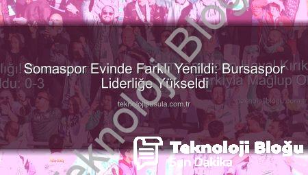 Somaspor’dan Hayal Kırıklığı! Bursaspor Farkıyla Mağlup Oldu: 0-3