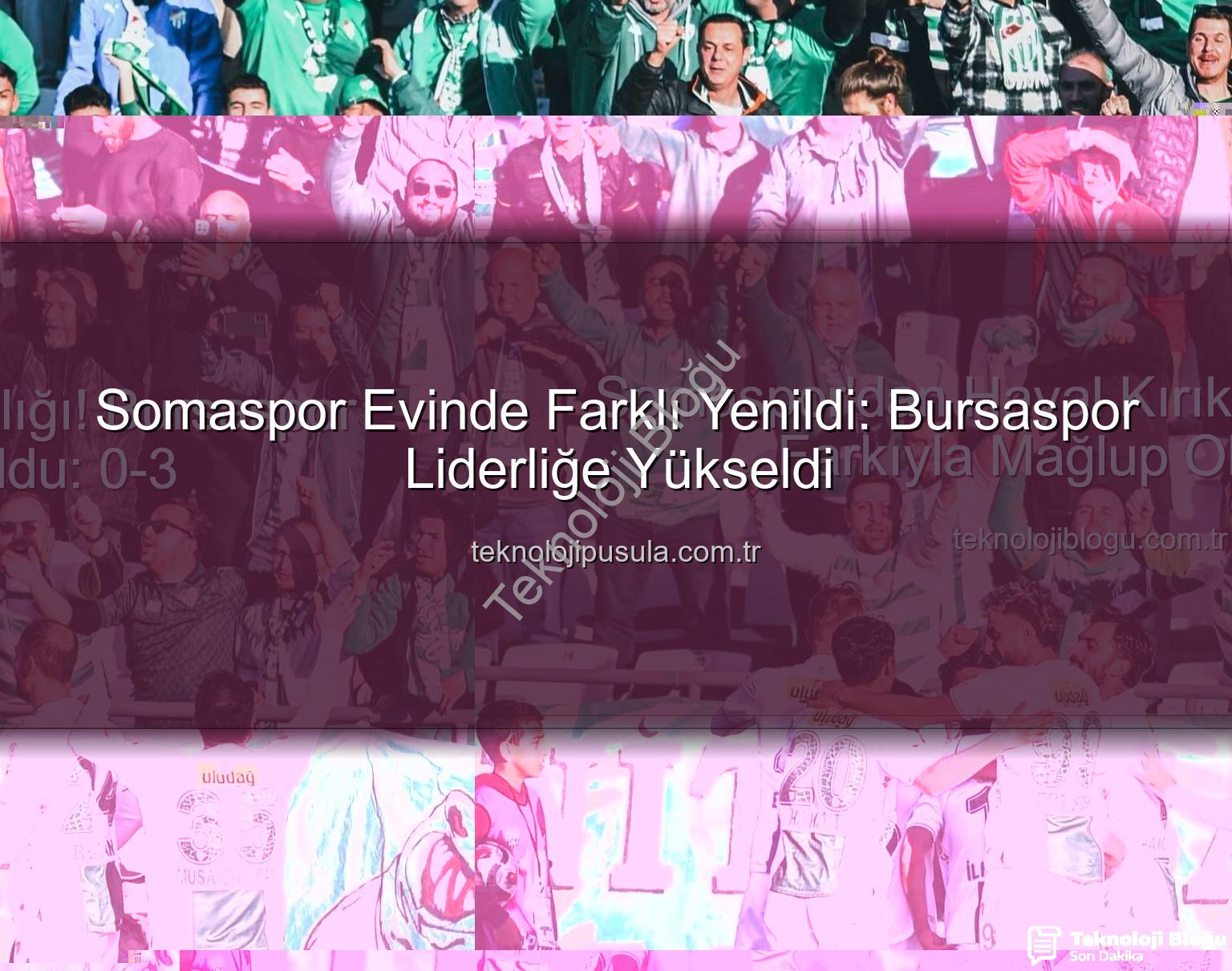 Somaspor Bursaspor - Somaspor'dan Hayal Kırıklığı! Bursaspor Farkıyla Mağlup Oldu: 0-3