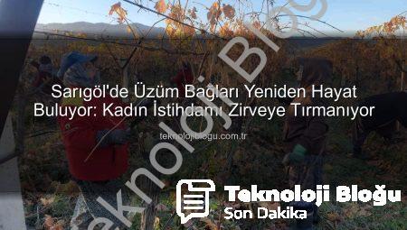 Sarıgöl’de Üzüm Bağları Yeniden Hayat Buluyor: Kadın İstihdamı Zirveye Tırmanıyor