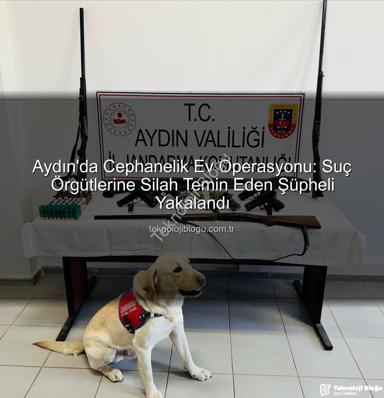 otomatik silahlar - Aydın'da Cephanelik Ev Operasyonu: Suç Örgütlerine Silah Temin Eden Şüpheli Yakalandı