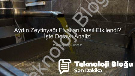 Aydın Zeytinyağı Fiyatları Nasıl Etkilendi? İşte Detaylı Analiz!