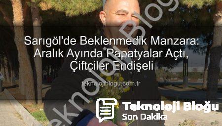 Sarıgöl’de Beklenmedik Manzara: Aralık Ayında Papatyalar Açtı, Çiftçiler Endişeli